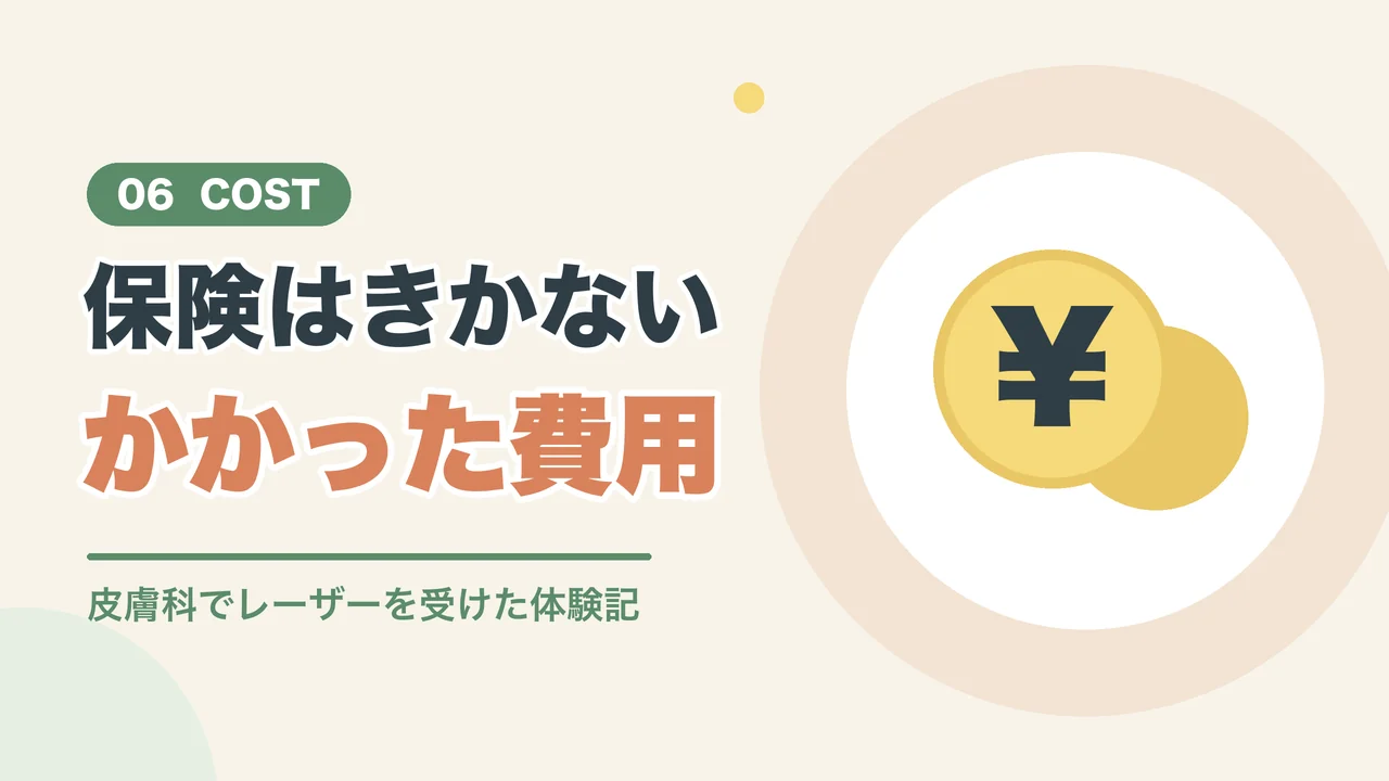 シミ取りレーザーの費用（お金のイラスト）